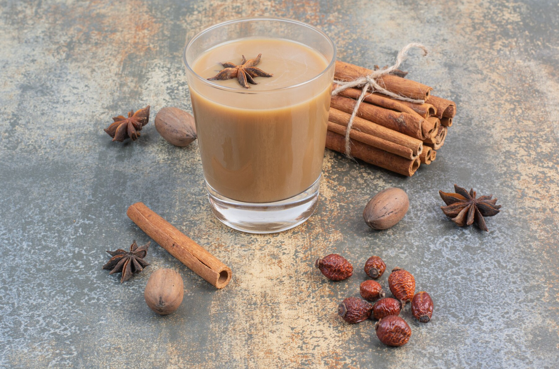 Masala chai with Indian Spices