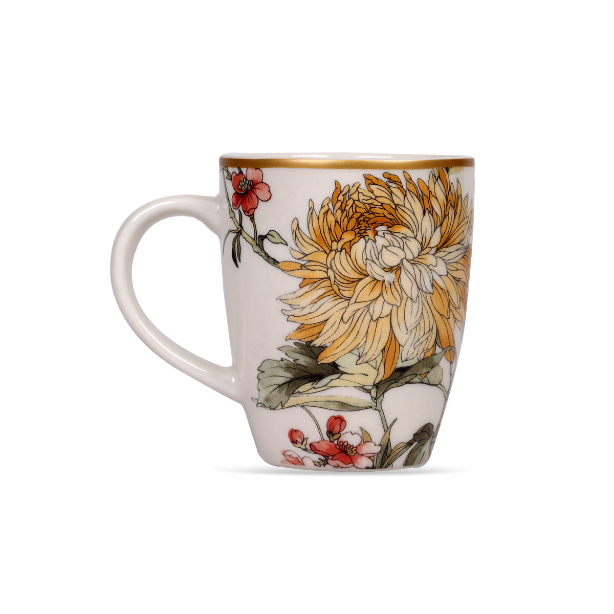 Floral Mug Yellow Flower