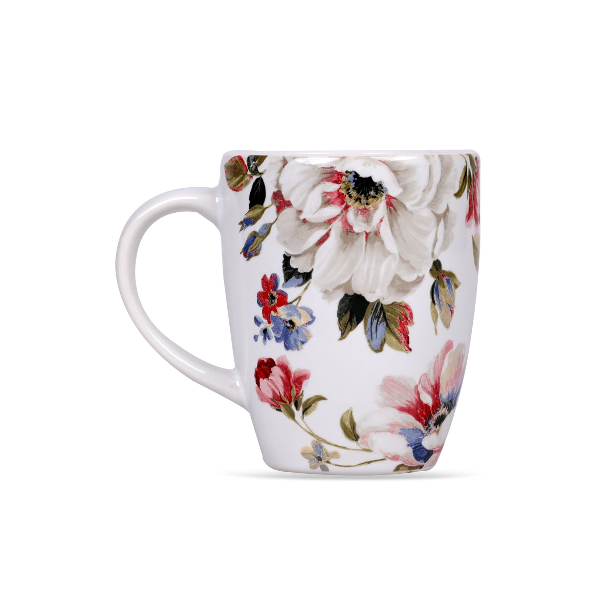 Floral Mug White