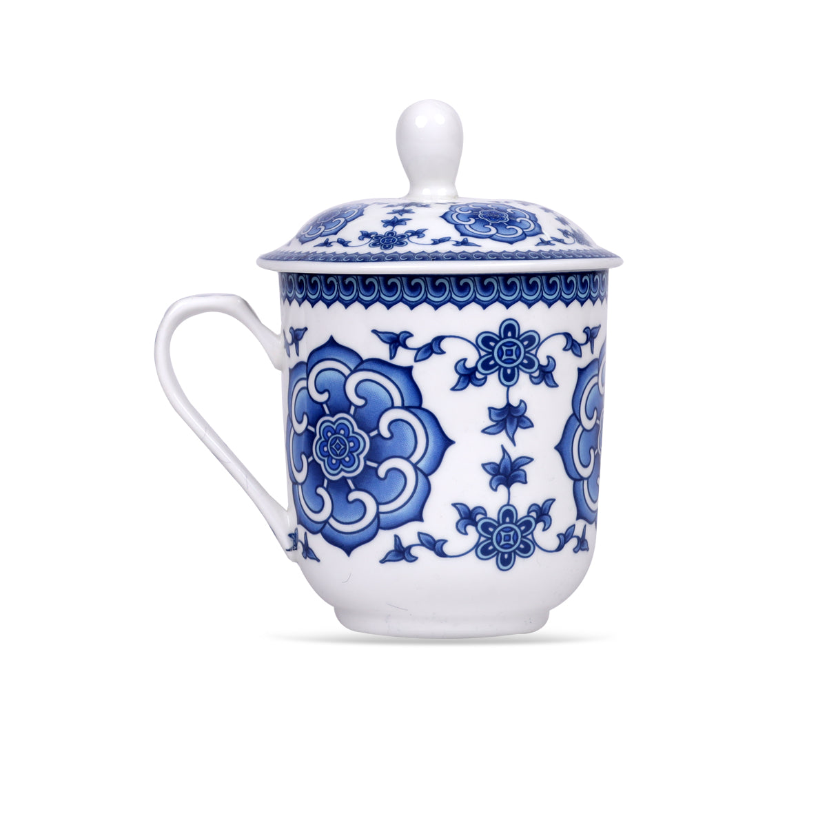 Chinese tea cup; Chinese tea cup with lid