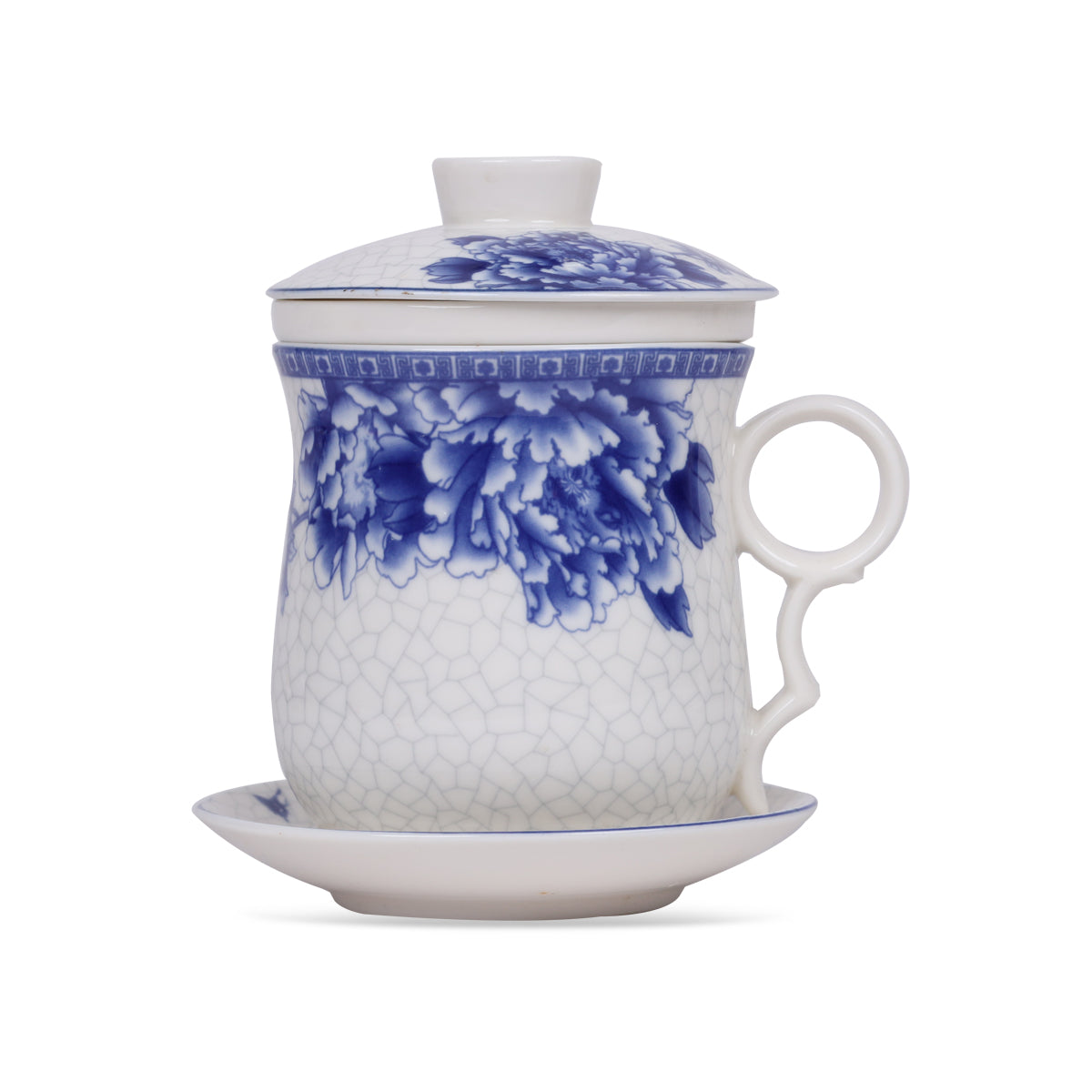 Buy tea mug with lid and saucer online