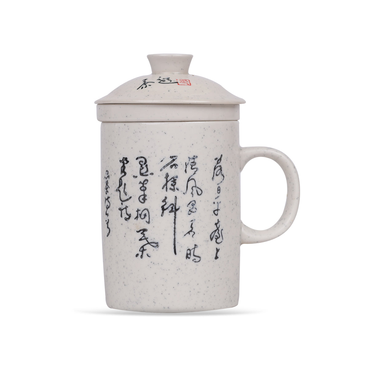 Korean Tea Mug with Infuser Cream