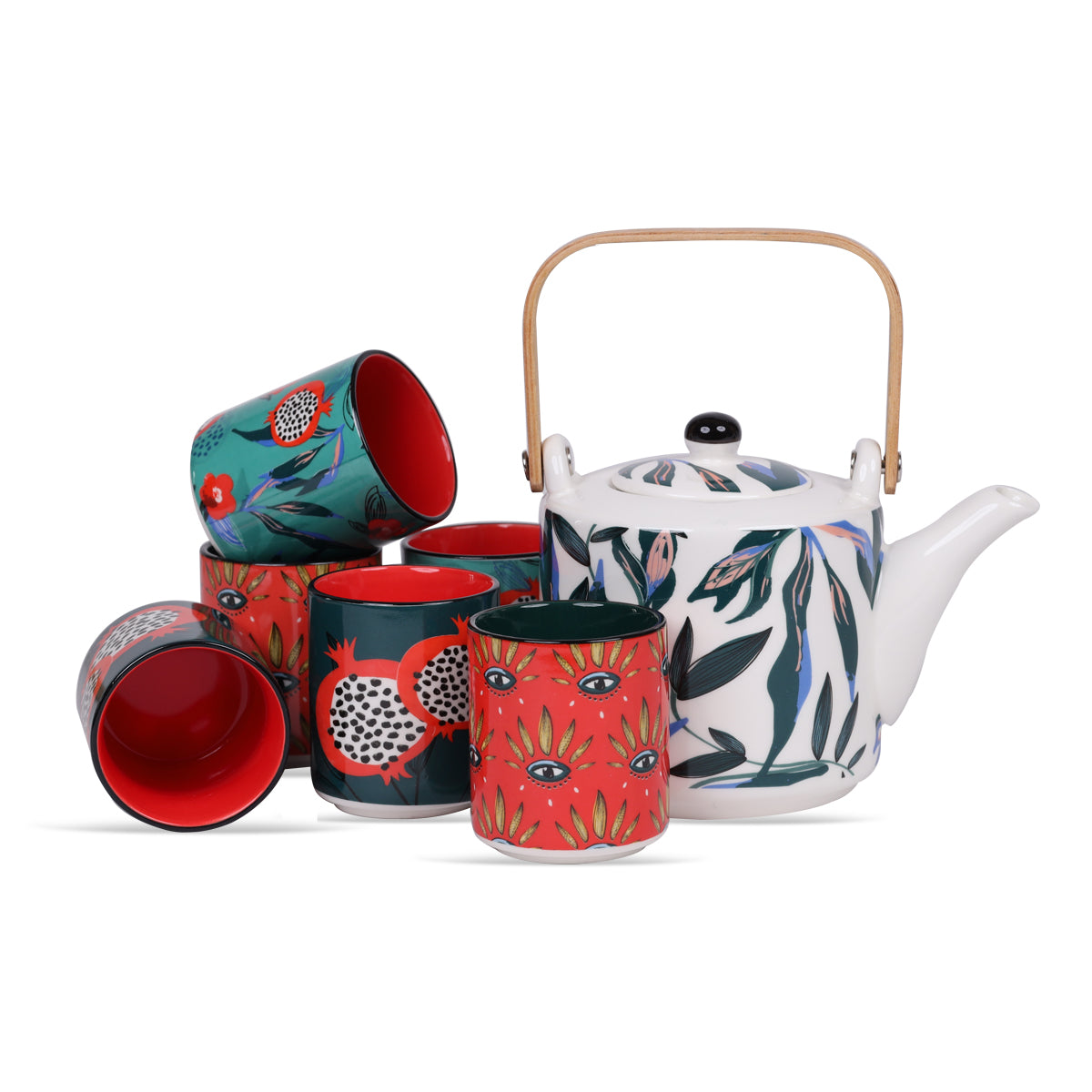 Kahwa Tea Set Multi Colour