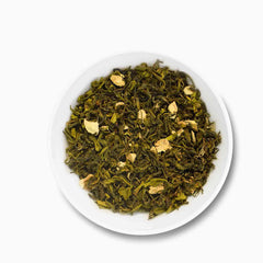 Teacupsfull Ginger Green Tea; Green Tea leaves; Ginger Tea; Spiced Tea