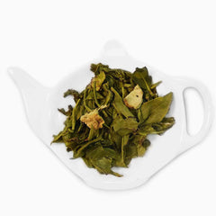 Ginger Green Tea leaves; best green tea brand in India; Buy Ginger Green Tea online; Teacupsfull Ginger Green Tea